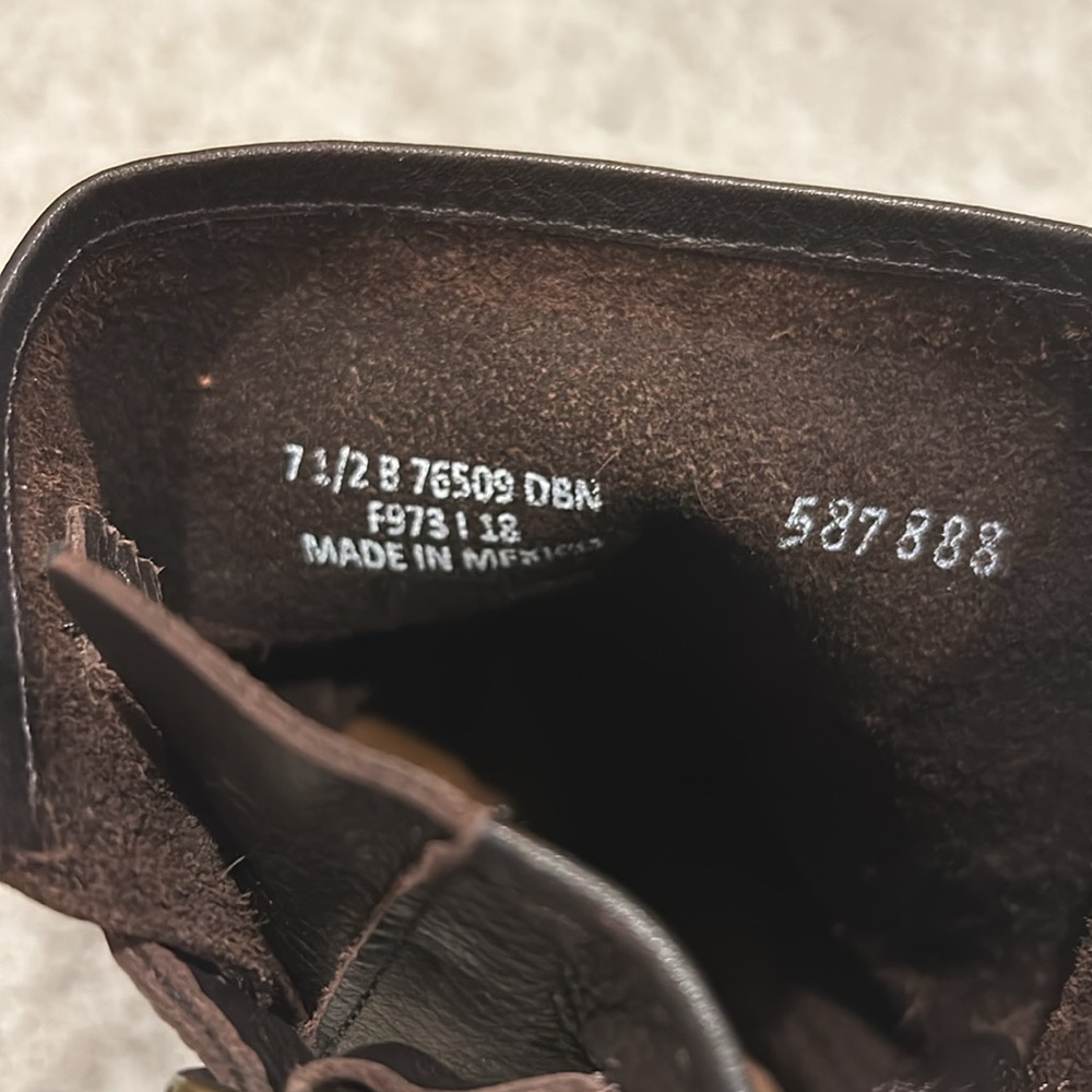 Frye Womens Veronica Leather Combat Boots - Picture 6 of 7
